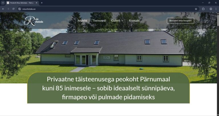 Reiurehetalu.ee koduleht