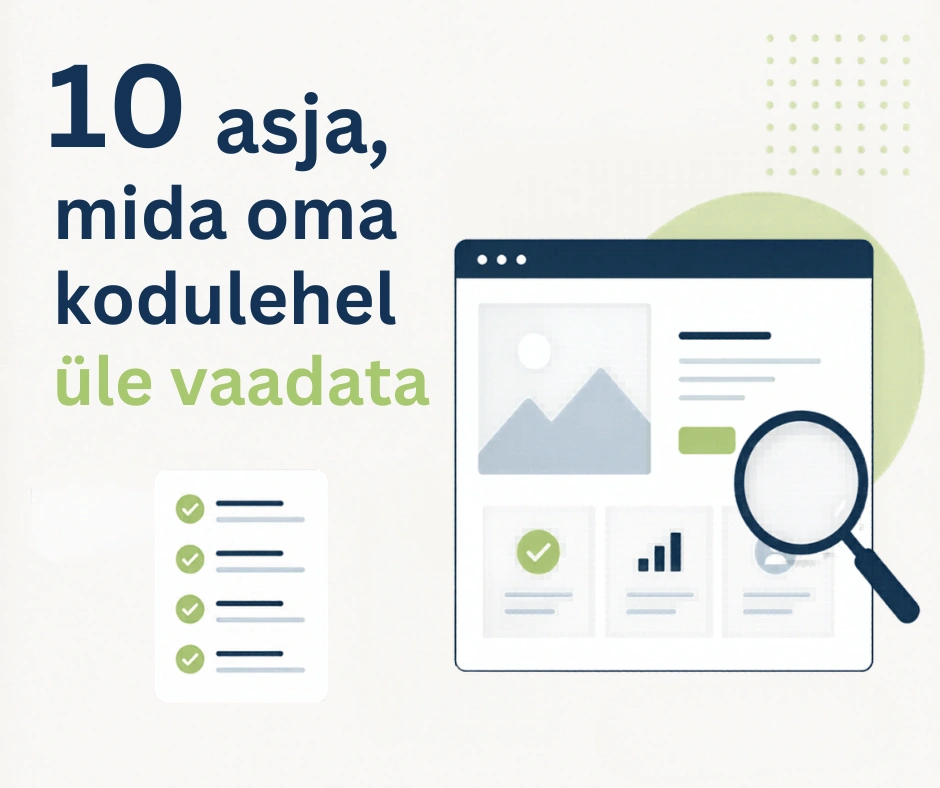 10 asja mida üle vaadata kui Koduleht ei too päringuid