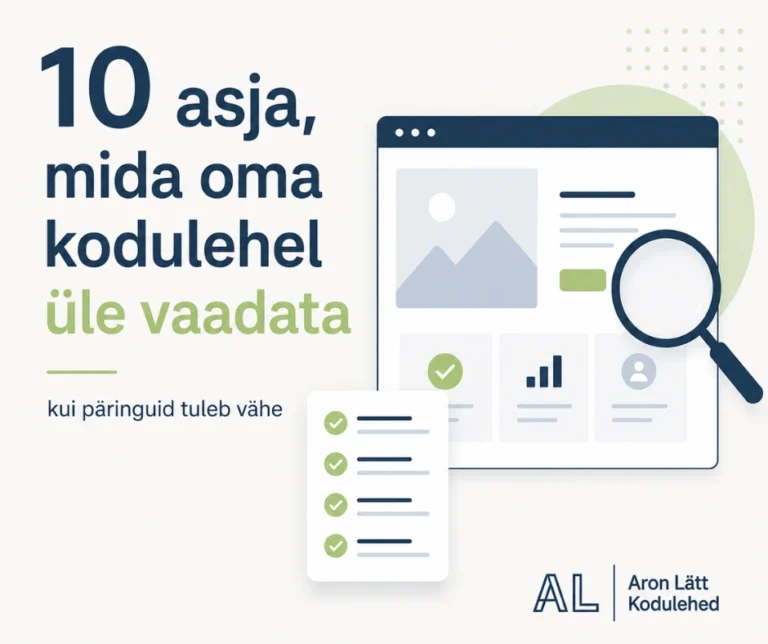 10 asja mida vaadata blogile tunnuspilt