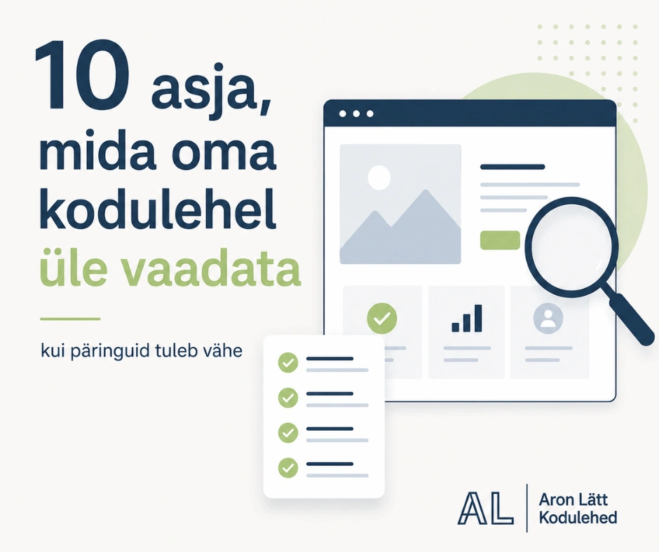 10 asja mida vaadata blogile tunnuspilt